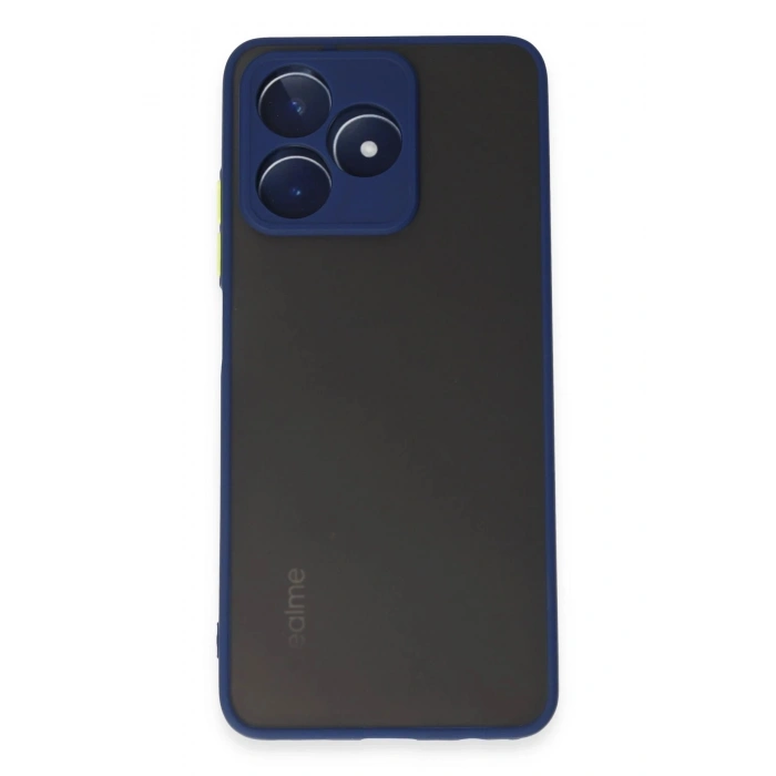 Durukar®  Realme C53 Kılıf Montreal Silikon Kapak - Lacivert
