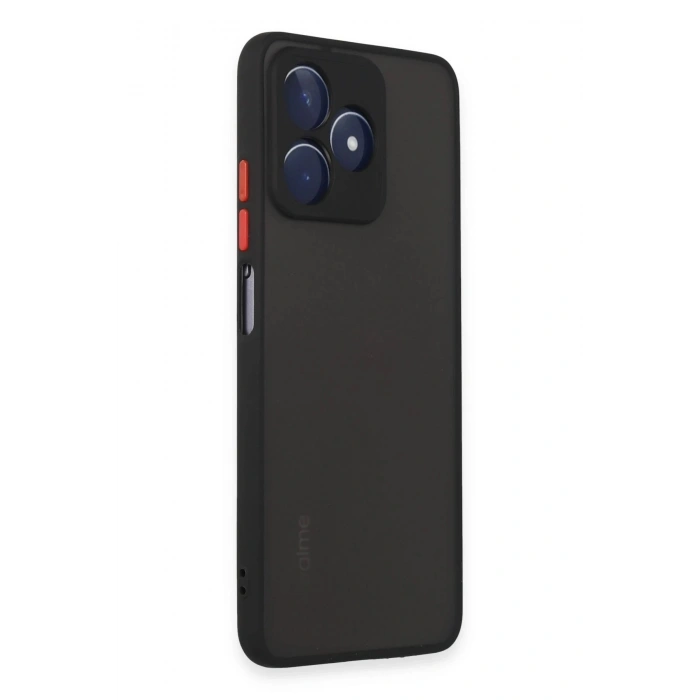 Durukar®  Realme C53 Kılıf Montreal Silikon Kapak - Siyah