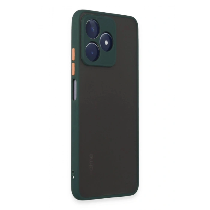 Durukar®  Realme C53 Kılıf Montreal Silikon Kapak - Yeşil