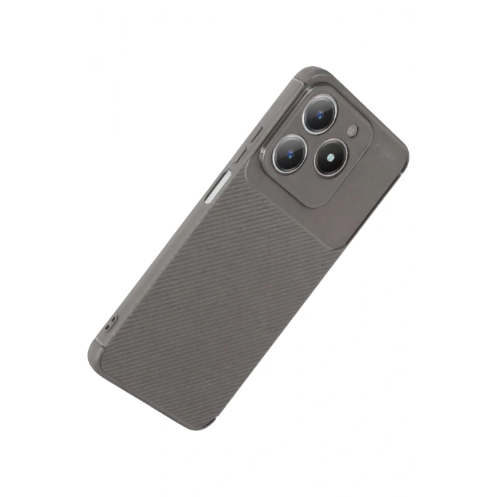 Durukar®  Realme C61 Kılıf Auto Focus Karbon Kapak - Gri
