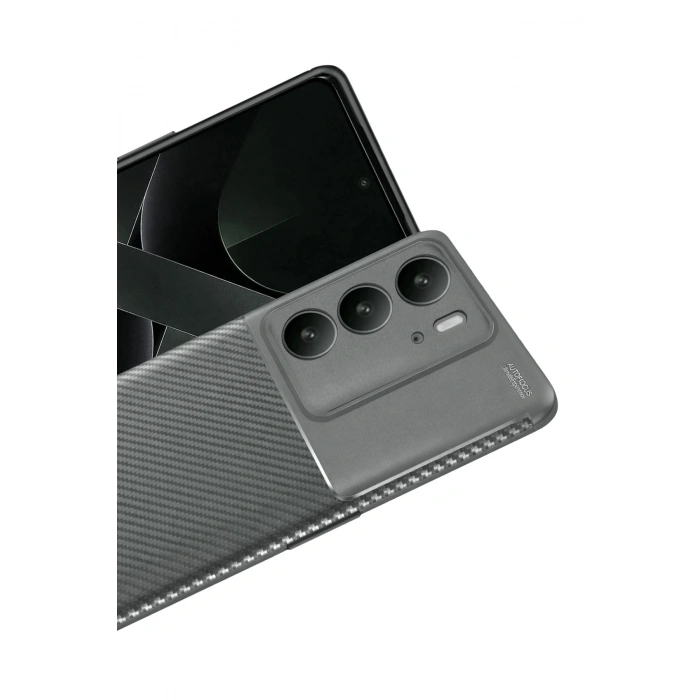 Durukar®  Realme C75 4G Auto Focus Karbon Kapak - Gri