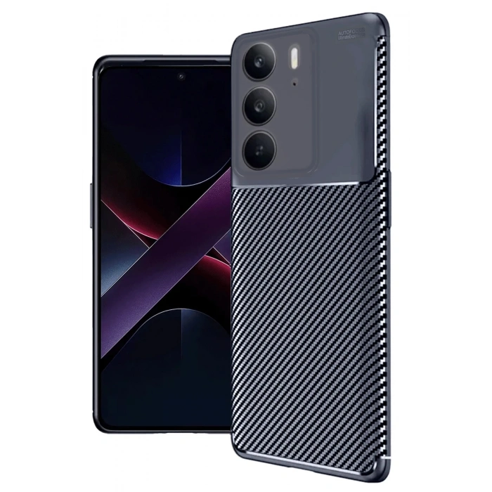 Durukar®  Realme C75 4G Auto Focus Karbon Kapak - Lacivert