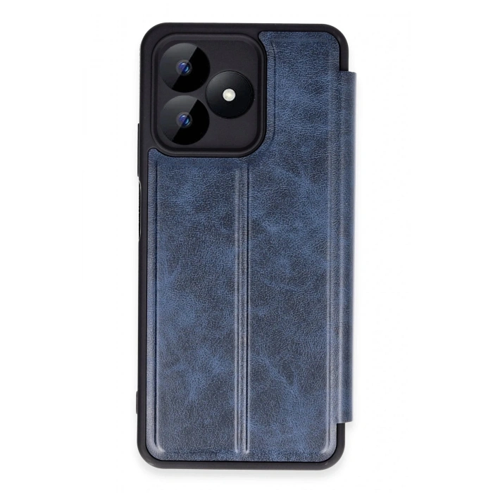 Durukar®  Realme Note 50 4G Kılıf Flip Cover - Lacivert