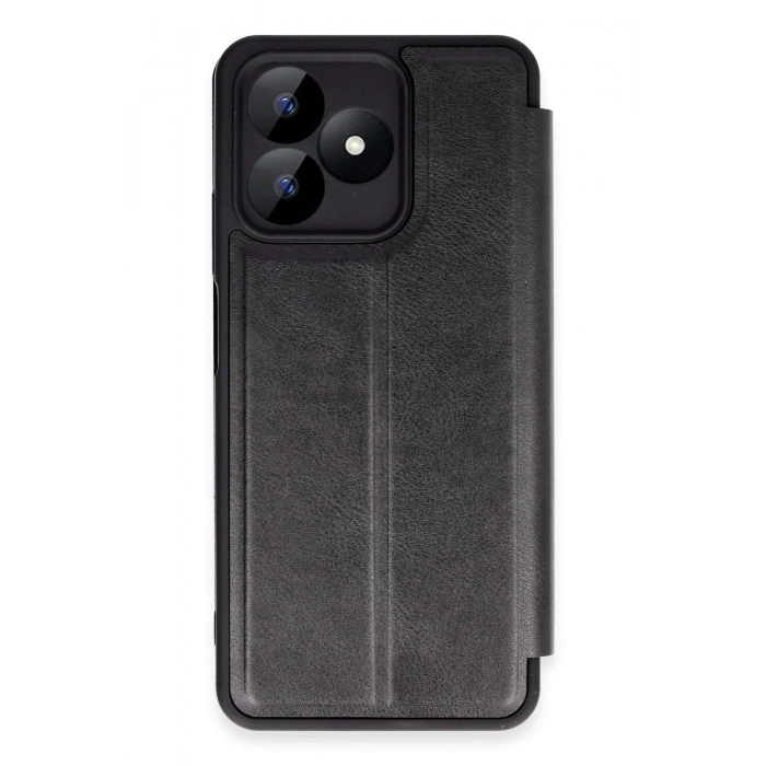 Durukar®  Realme Note 50 4G Kılıf Flip Cover - Siyah