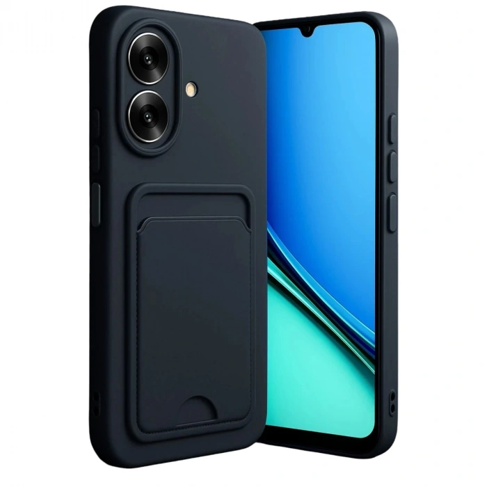 Durukar®  Realme Note 60 Kelvin Kartvizitli Silikon - Siyah