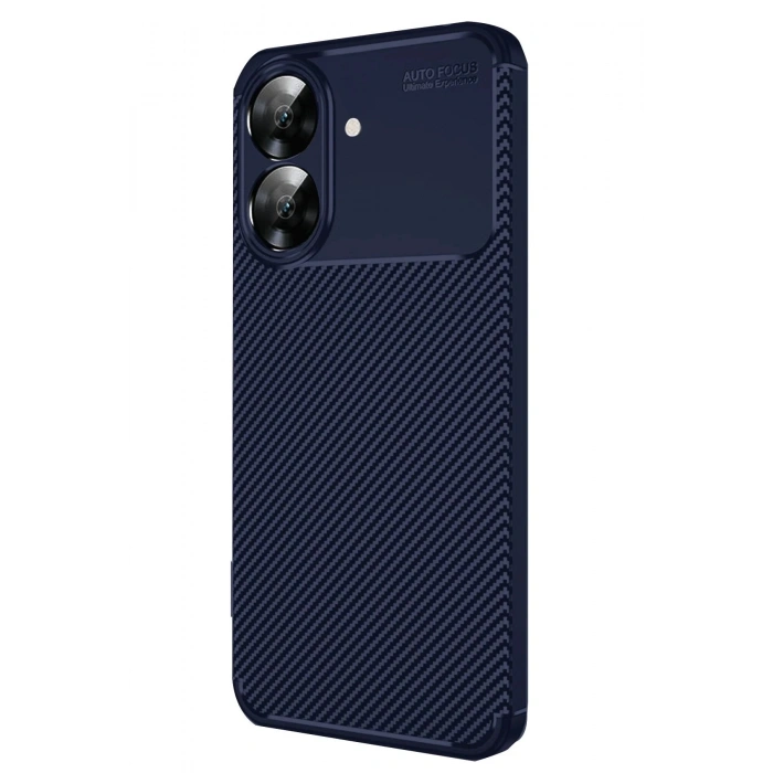 Durukar®  Realme Note 60 Kılıf Auto Focus Karbon Kapak - Lacivert
