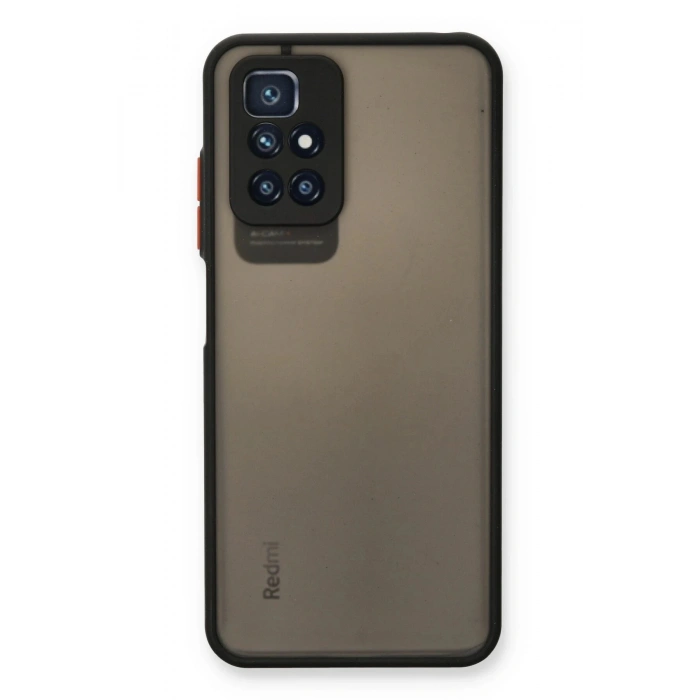 Durukar®   Redmi 10 2022 Kılıf Montreal Silikon Kapak - Siyah