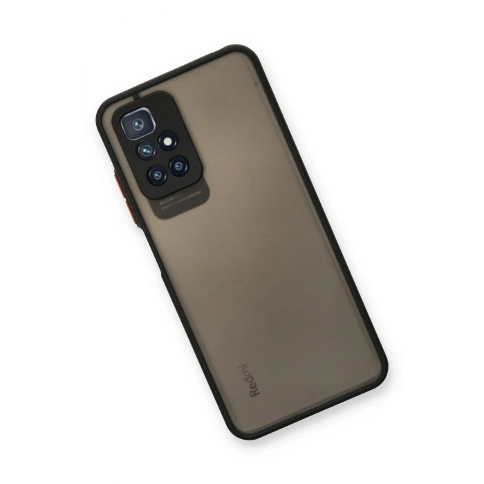 Durukar®   Redmi 10 2022 Kılıf Montreal Silikon Kapak - Siyah