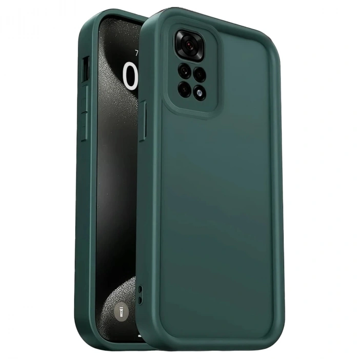 Durukar®   Redmi 10 2022 Kılıf Viera Silikon - Koyu Yeşil