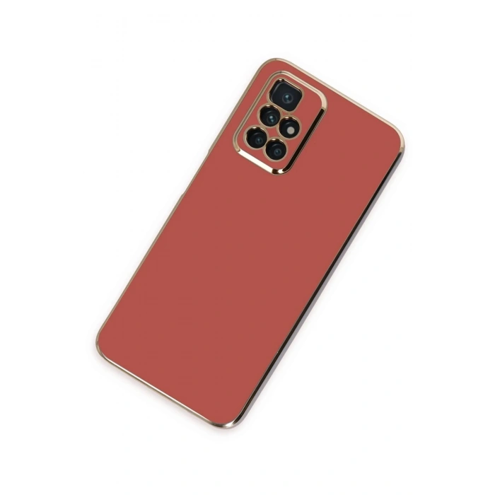 Durukar®   Redmi 10 2022 Kılıf Volet Silikon - Kırmızı