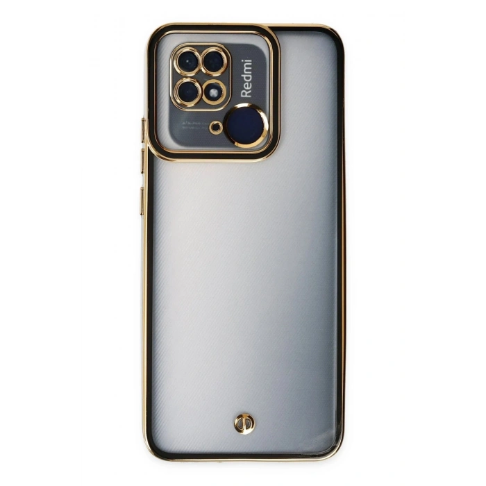 Durukar®   Redmi 10C Kılıf Liva Lens Silikon - Siyah