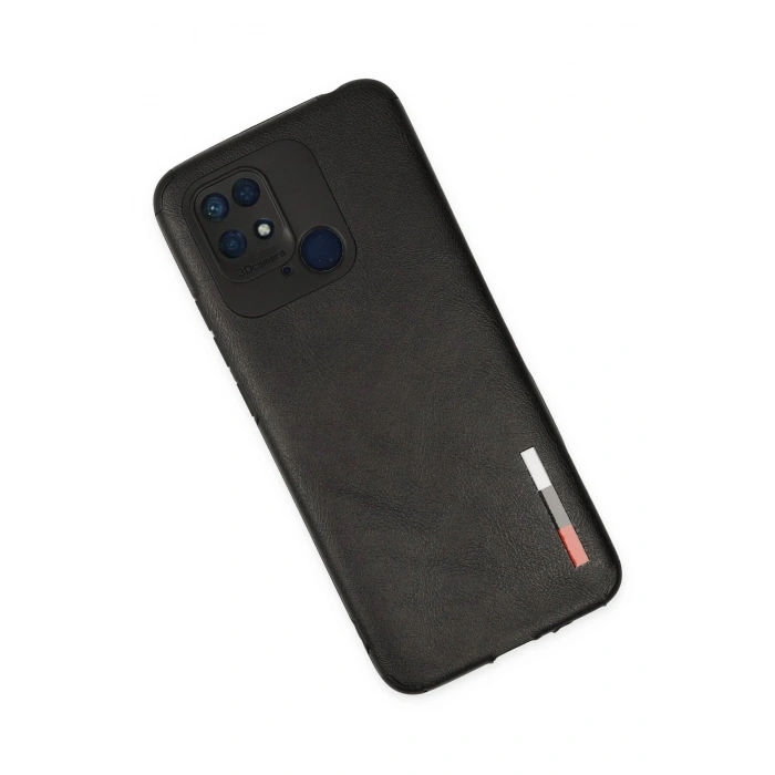 Durukar®   Redmi 10C Kılıf Loop Deri Silikon - Siyah