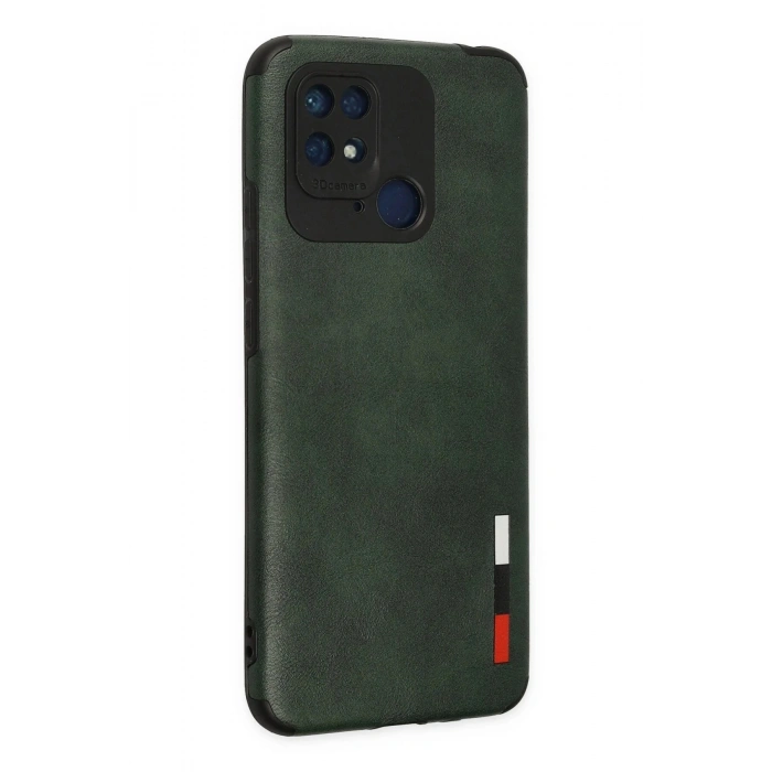 Durukar®   Redmi 10C Kılıf Loop Deri Silikon - Yeşil