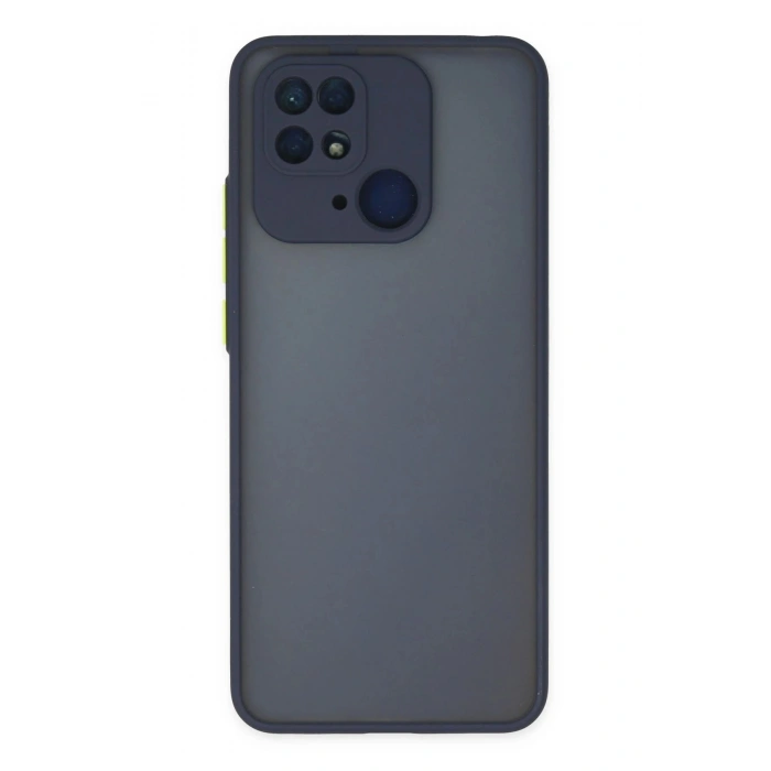 Durukar®   Redmi 10C Kılıf Montreal Silikon Kapak - Lacivert