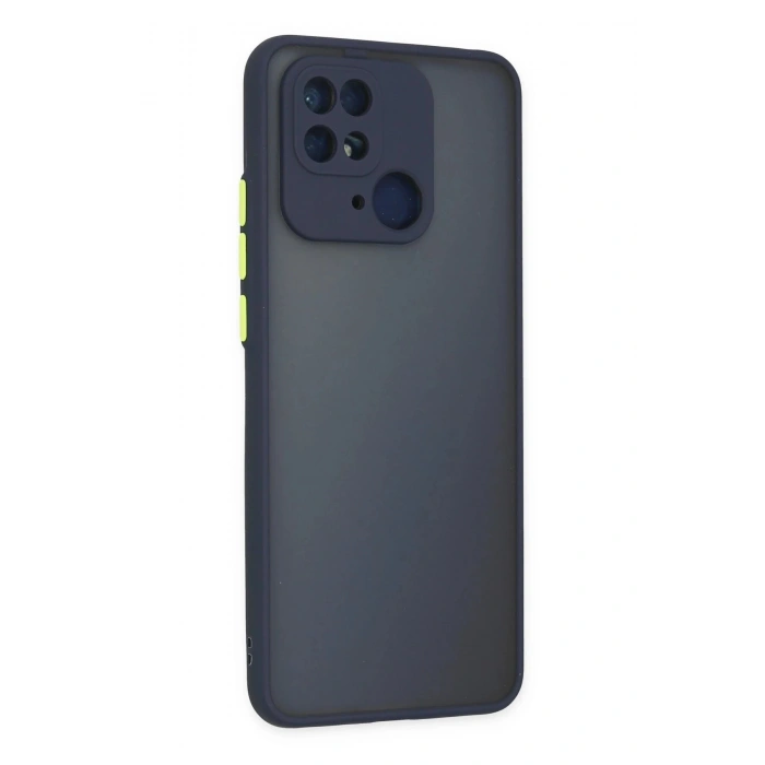 Durukar®   Redmi 10C Kılıf Montreal Silikon Kapak - Lacivert