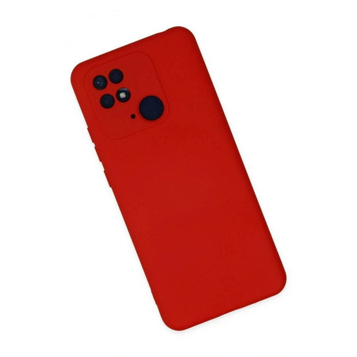 Durukar®   Redmi 10C Kılıf Nano içi Kadife Silikon - Kırmızı