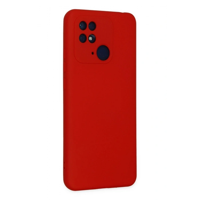 Durukar®   Redmi 10C Kılıf Nano içi Kadife Silikon - Kırmızı