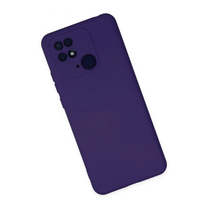 Durukar®   Redmi 10C Kılıf Nano içi Kadife Silikon - Mor