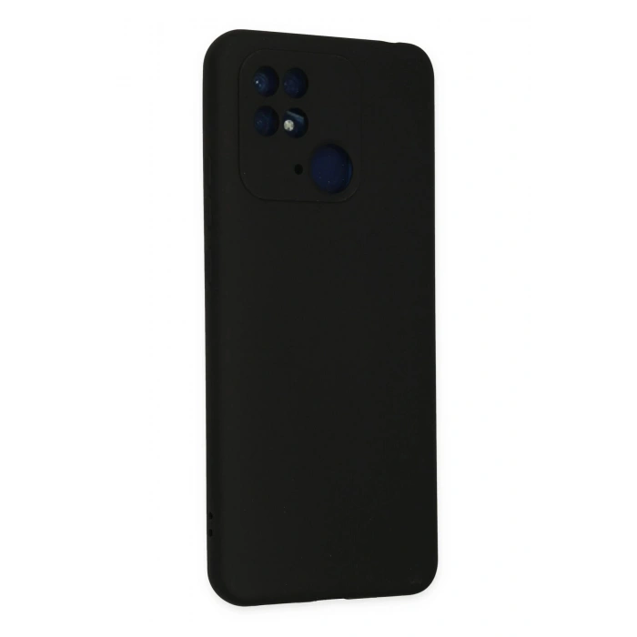Durukar®   Redmi 10C Kılıf Nano içi Kadife Silikon - Siyah