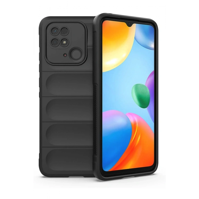 Durukar®   Redmi 10C Kılıf Optimum Silikon - Siyah