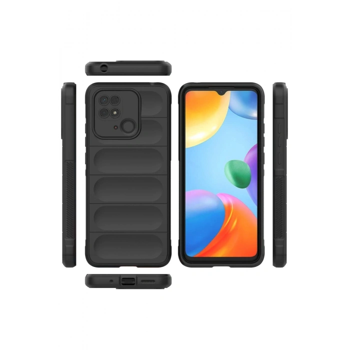Durukar®   Redmi 10C Kılıf Optimum Silikon - Siyah