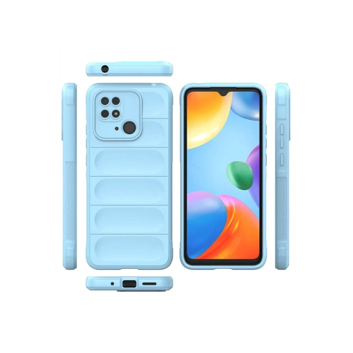 Durukar®   Redmi 10C Kılıf Optimum Silikon - Sky Blue