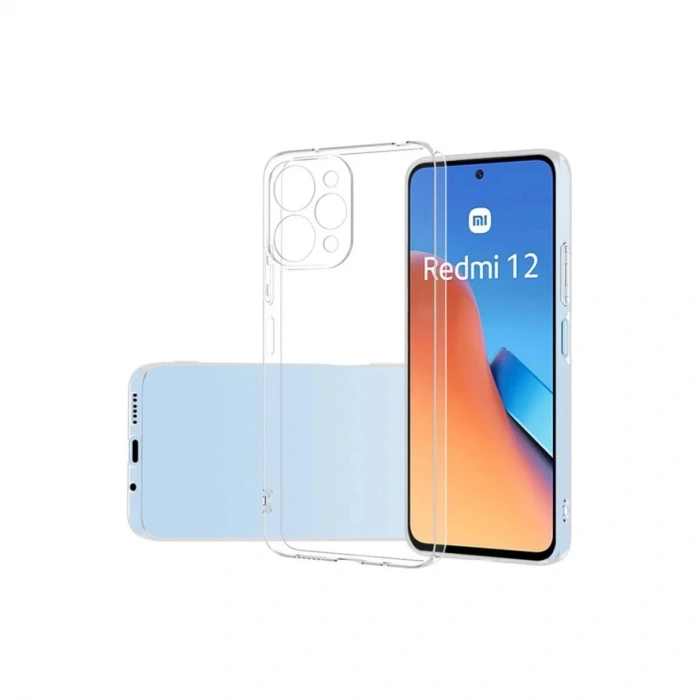 Durukar®   Redmi 12 Kılıf Lüx Şeffaf Silikon