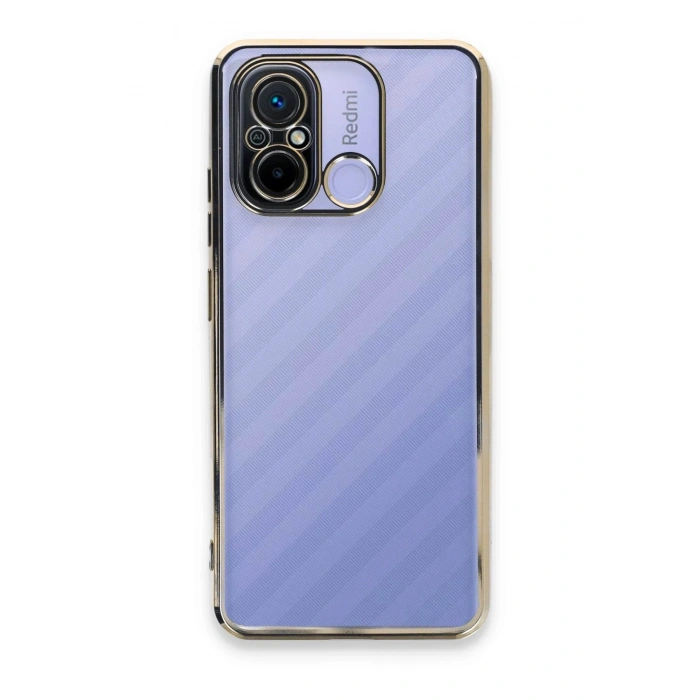 Durukar®   Redmi 12C Kılıf  Lensli Silikon - Gold