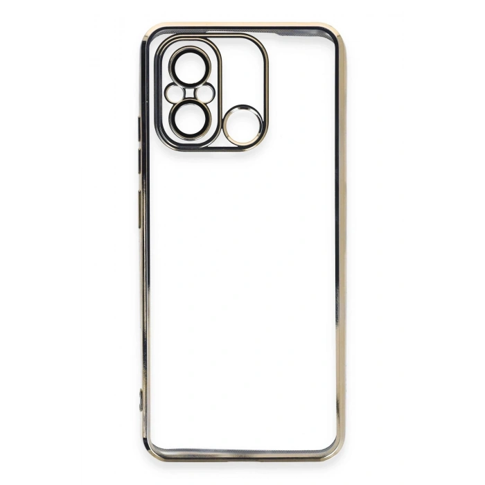 Durukar®   Redmi 12C Kılıf  Lensli Silikon - Gold