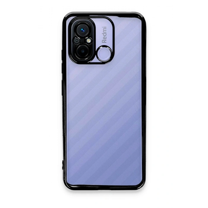 Durukar®   Redmi 12C Kılıf  Lensli Silikon - Siyah