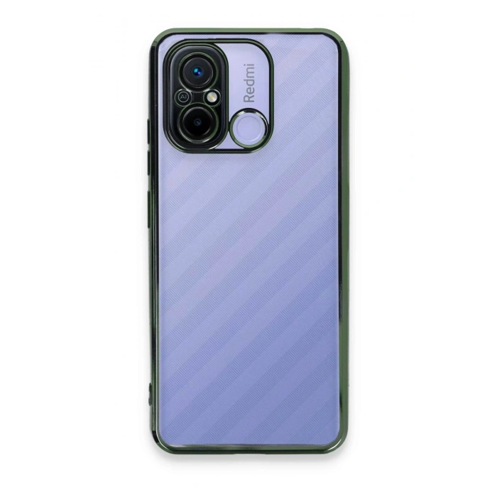 Durukar®   Redmi 12C Kılıf  Lensli Silikon - Yeşil