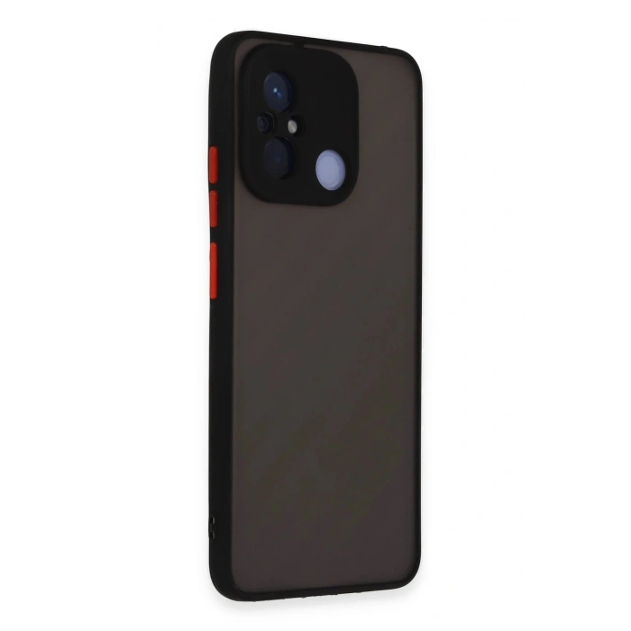 Durukar®   Redmi 12C Kılıf Montreal Silikon Kapak - Siyah