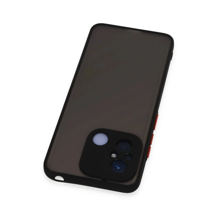 Durukar®   Redmi 12C Kılıf Montreal Silikon Kapak - Siyah