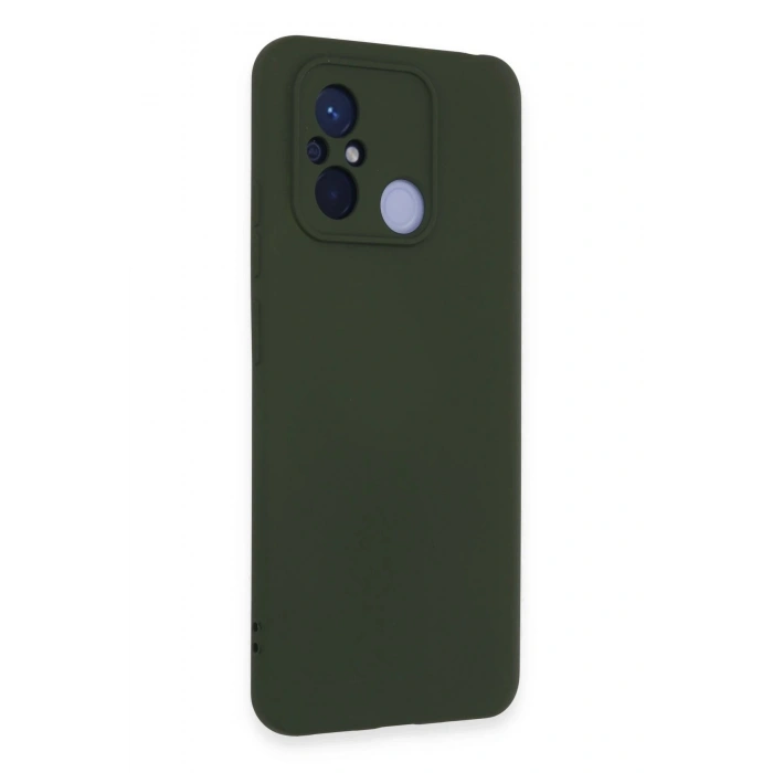 Durukar®   Redmi 12C Kılıf Nano içi Kadife Silikon - Koyu Yeşil