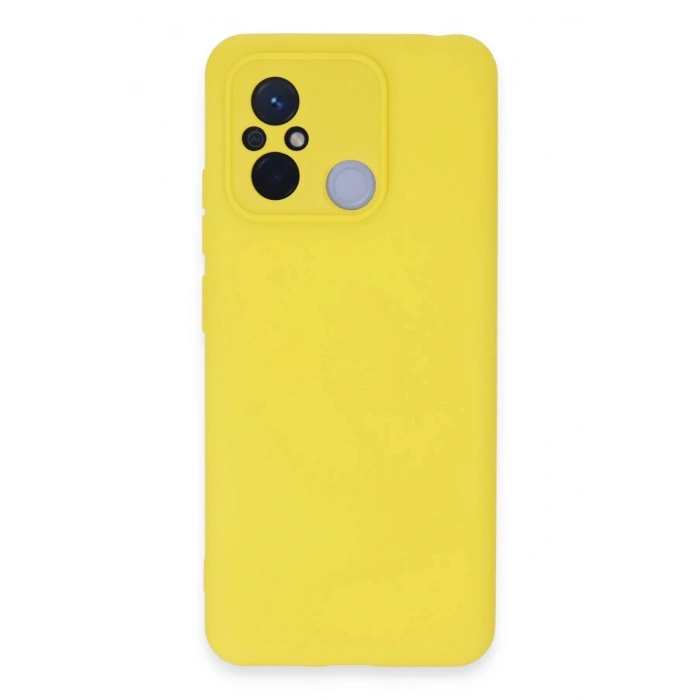Durukar®   Redmi 12C Kılıf Nano içi Kadife Silikon - Sarı
