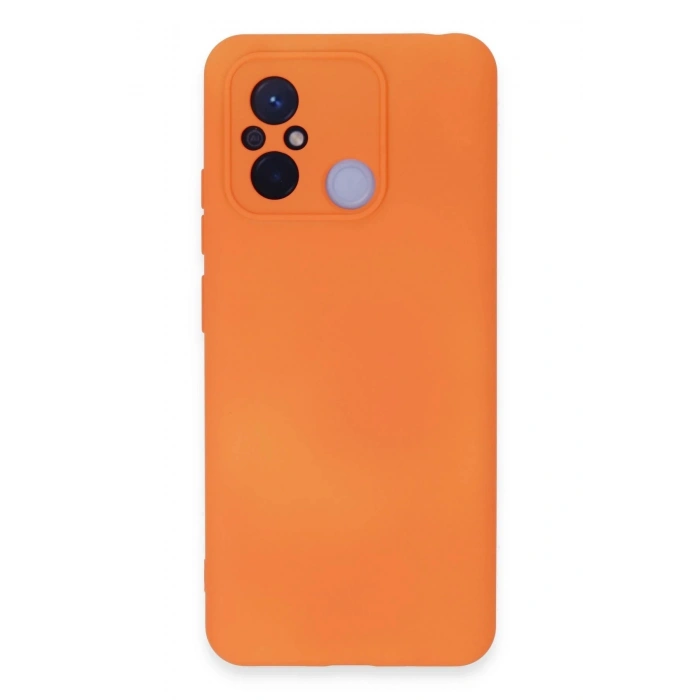 Durukar®   Redmi 12C Kılıf Nano içi Kadife Silikon - Turuncu