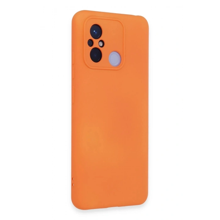 Durukar®   Redmi 12C Kılıf Nano içi Kadife Silikon - Turuncu