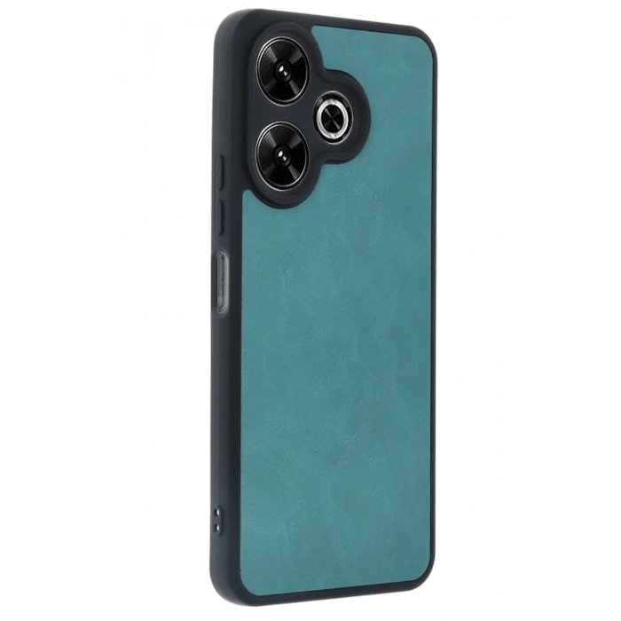 Durukar®   Redmi 13 4G Kılıf Aras Deri Kapak - Açık Yeşil