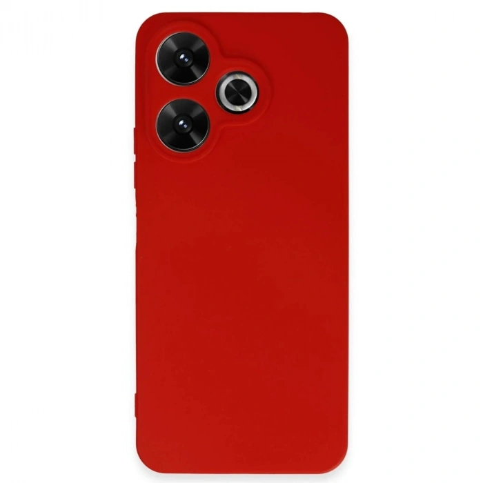 Durukar®   Redmi 13 4G Kılıf First Silikon - Kırmızı