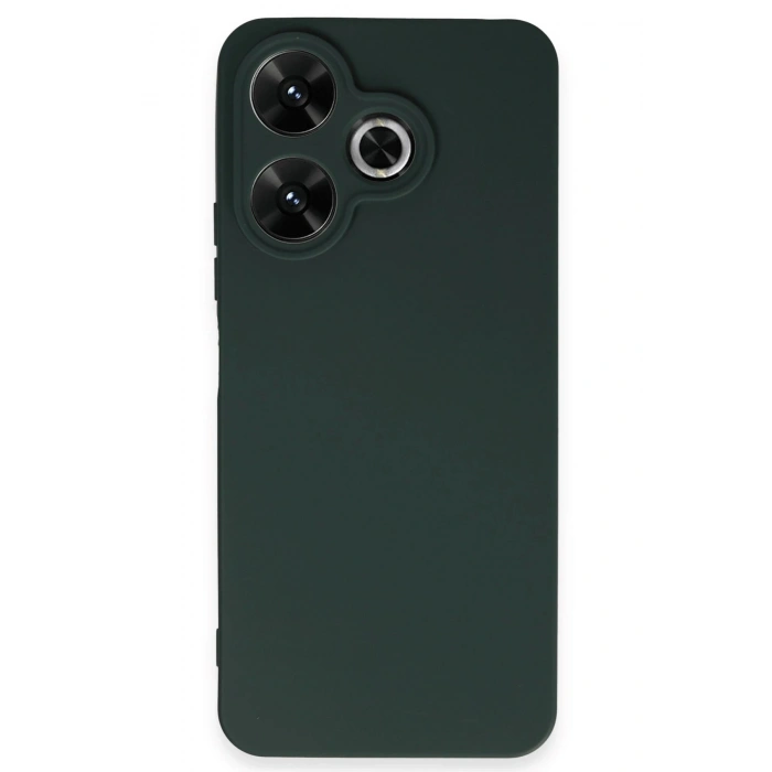 Durukar®   Redmi 13 4G Kılıf First Silikon - Koyu Yeşil