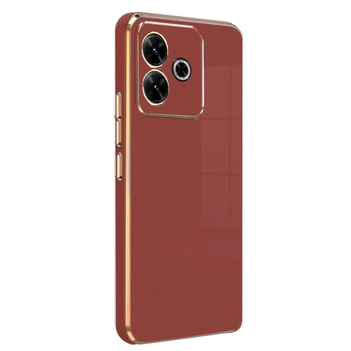 Durukar®   Redmi 13 4G Kılıf Volet Silikon - Kırmızı