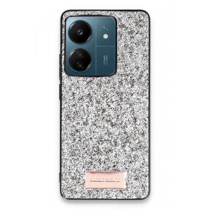 Durukar®   Redmi 13C Bright Simli Kapak - Gümüş