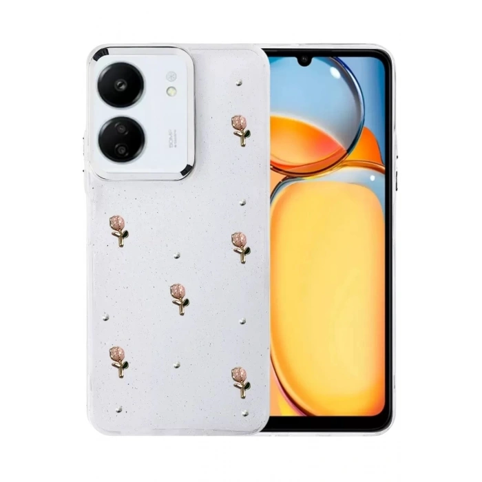 Durukar®   Redmi 13C Fiyonk Desenli Kapak - Desen 6