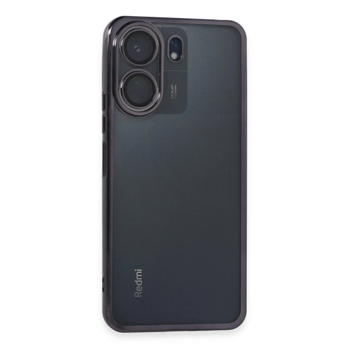 Durukar®   Redmi 13C Kılıf  Lensli Silikon - Mor