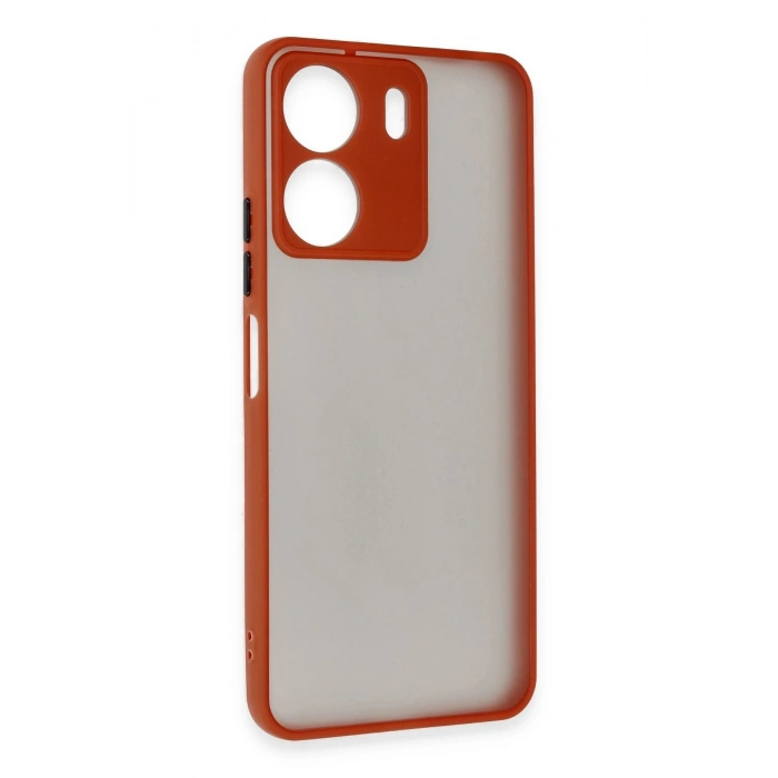 Durukar®   Redmi 13C Kılıf Montreal Silikon Kapak - Kırmızı