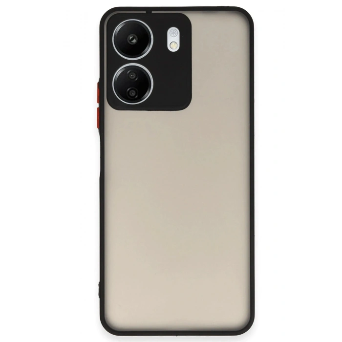 Durukar®   Redmi 13C Kılıf Montreal Silikon Kapak - Siyah