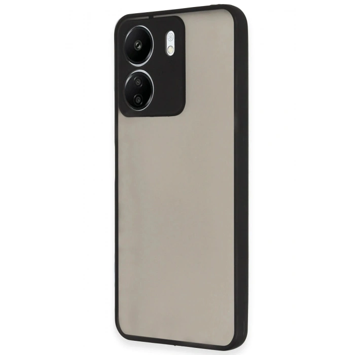 Durukar®   Redmi 13C Kılıf Montreal Silikon Kapak - Siyah