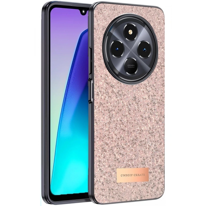 Durukar®   Redmi 14C Bright Simli Kapak - Pembe