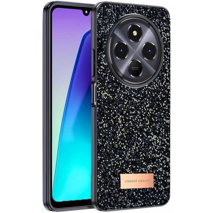 Durukar®   Redmi 14C Bright Simli Kapak - Siyah