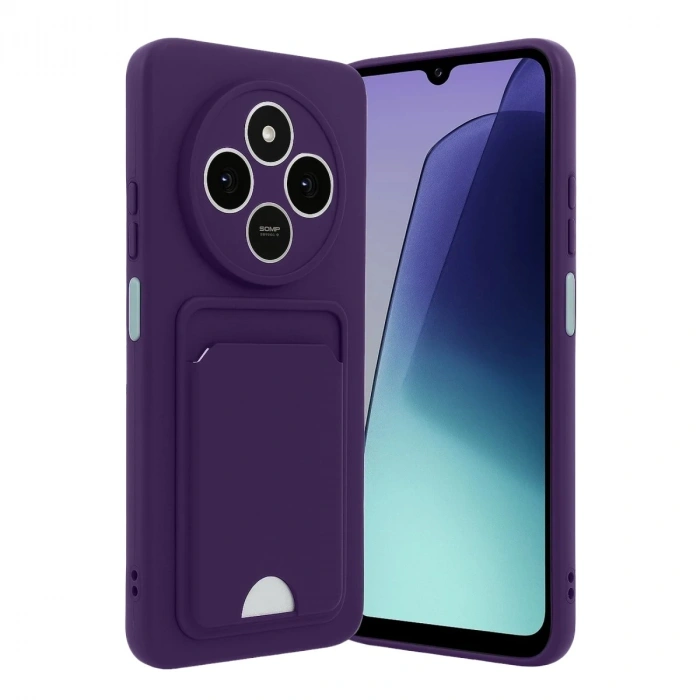 Durukar®   Redmi 14C Kelvin Kartvizitli Silikon - Derin Mor